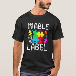 Zie De Mogelijkheid Niet Het Etiket Autisme Accept T-shirt