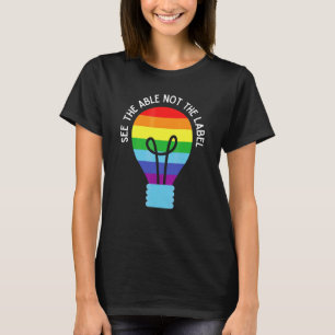 Zie De Mogelijkheid Niet Het Etiket Autisme Down S T-shirt