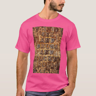 Zie en Drugs en Rock n Roll Retro T-shirt