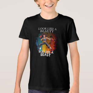 Zie eruit als een schoonheidskick als een beest Tri-Blend shirt