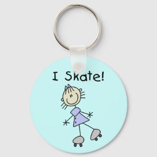 Zie figuur I Schaats Tshirts en cadeaus Sleutelhanger