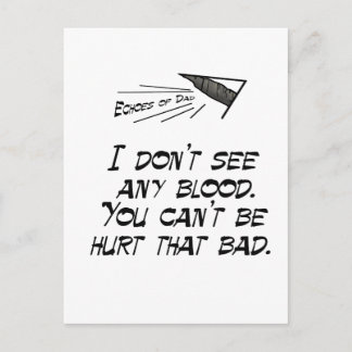 Zie geen bloed briefkaart