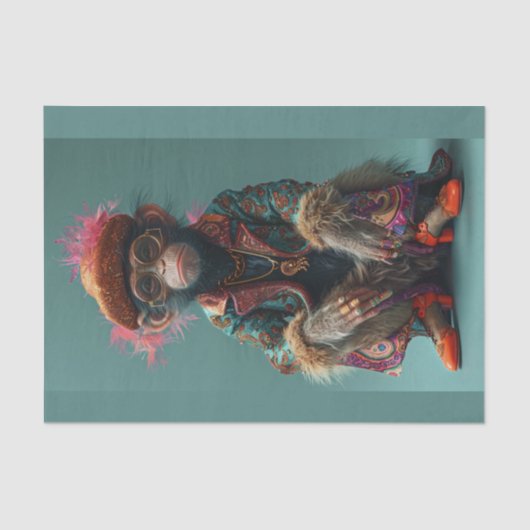 Zie geen boze aap tissuepapier (Voorkant)