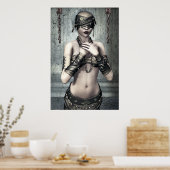 Zie Geen Evil Gothic Art Poster (Keuken)