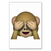 Zie Geen zwarte aap - Emoji