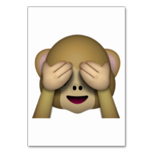 Zie Geen zwarte aap - Emoji Kaart