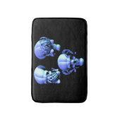 Zie Hear Speak No Evil Skulls Bath Mat (Voorkant Verticaal)