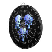 Zie Hear Speak No Evil Skulls dartbord (Voorkant Rechts)