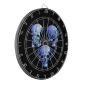 Zie Hear Speak No Evil Skulls dartbord (Voorkant Links)
