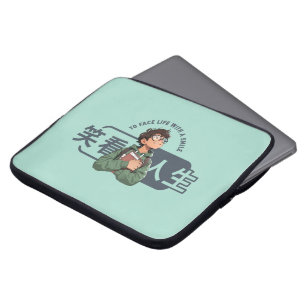 Zie het leven met een glimlach 15" (33,02cm) laptop sleeve