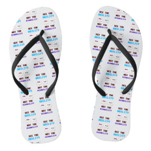 Zie het vermogen, niet het spectrum autisme stoorn teenslippers