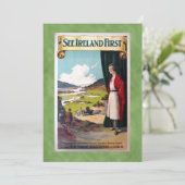  zie Ierland eerste reisreis Kaart (Staand voorkant)