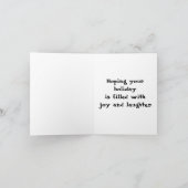 Zie ik er dik uit? feestdagen kaart (Binnen)