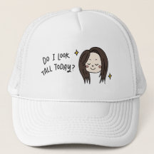 Zie ik er uit als een hoge trucker hoed?
