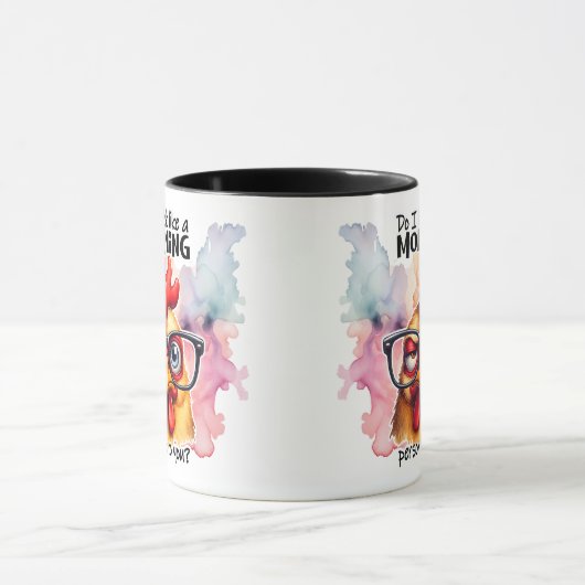 Zie ik eruit als een ochtendmens? mok (Midden)