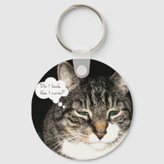 Zie ik eruit alsof het me kan schelen? sleutelhanger