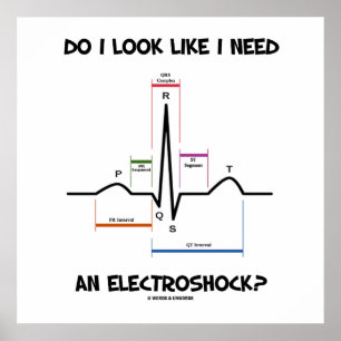 Zie ik eruit alsof ik een elektroshock nodig heb?  poster