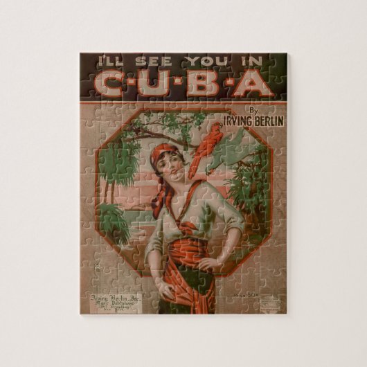  zie ik je op Cuba reizen Legpuzzel (Verticaal)