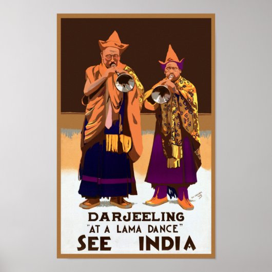 Zie India ~ Darleeling Poster (Voorkant)