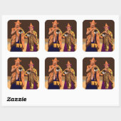 Zie India ~ Darleeling Vierkante Sticker (Vel)