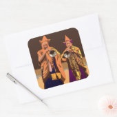 Zie India ~ Darleeling Vierkante Sticker (Envelop)