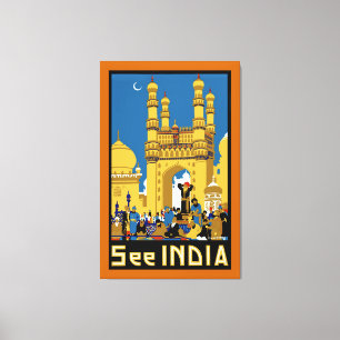 Zie India ~ Hyderabad - XL Canvas Afdruk