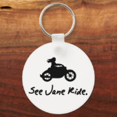 Zie Jane Ride Sleutelhanger (Voorkant)