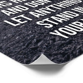 Zie je angst - Wolf - Gym, Hustle Poster (Hoek)