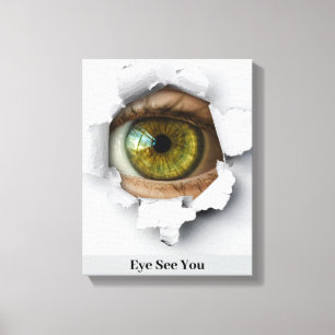 Zie je. canvas afdruk