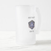 Zie je dat?  Eet het Matglas Bierpul (Voorkant rechts)