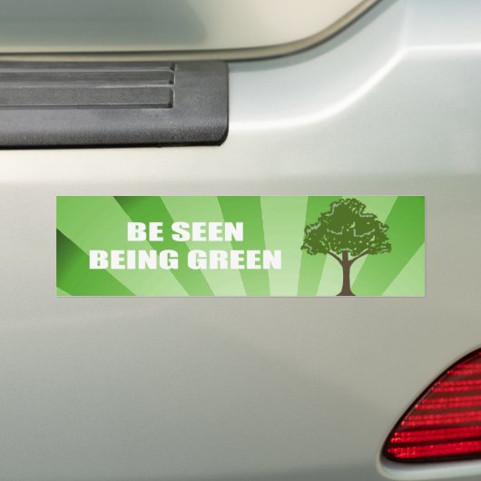 Zie je dat je groen bent bumpersticker (Op auto)