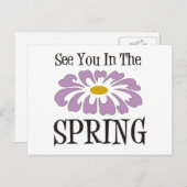 Zie je in de lente briefkaart (Voorkant / Achterkant)