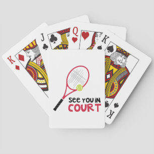 Zie je in de rechtbank pokerkaarten