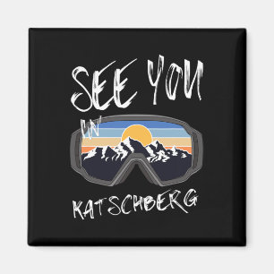 Zie je in Katschberg Kärnten Vacation Ski Goggles Magneet