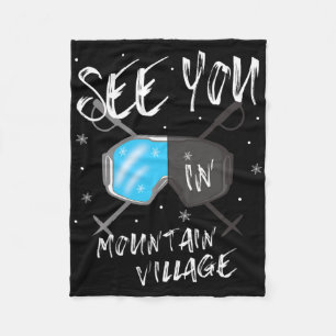 Zie je in Mountain Village Colorado Vacation Ski Fleece Deken