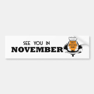 Zie je in november VAA bumpersticker