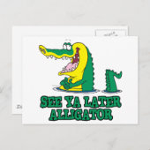 zie je later alligator briefkaart (Voorkant / Achterkant)