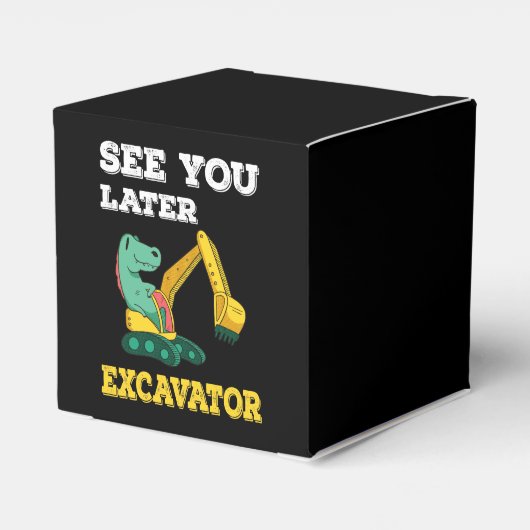 Zie je later graafmachine I - Toddler Boys Kinder Bedankdoosjes (Achterkant)