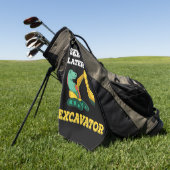 Zie je later graafmachine I - Toddler Boys Kinder Golfhanddoek (Groen)