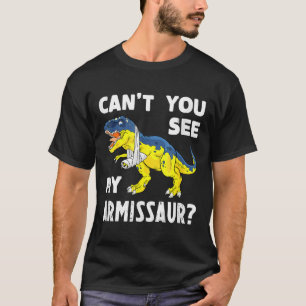 Zie je mijn wapenmeester niet grappig gebroken arm t-shirt