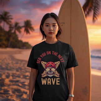 Zie je op de volgende surf | strandgrap oceaan t-shirt