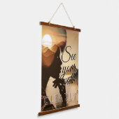 Zie je pad duidelijk gethematiseerd hangend wandkleed (Gebogen)