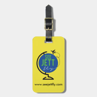 Zie Jett Fly - Label bagage en bagage (geel) Bagagelabel