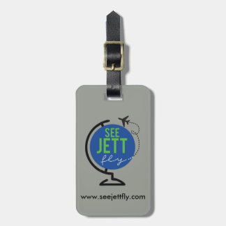 Zie Jett Fly - Luggage en Label in tas (grijs of g Bagagelabel