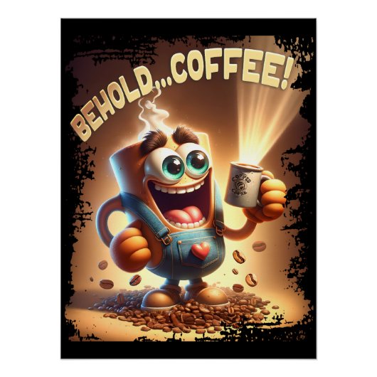 Zie...Koffie! Perfect Poster (Voorkant)