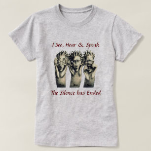 Zie, luister en spreek T-Shirt