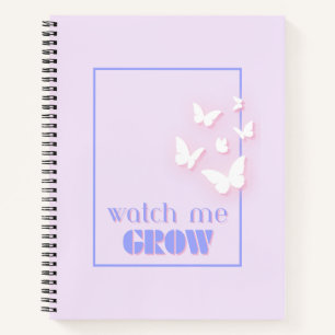 Zie me groeien, Motivatie, Inspirerend, Preppy Notitieboek
