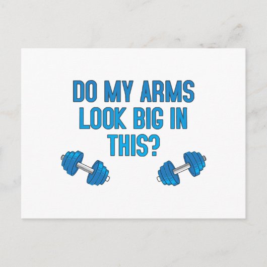 Zie mijn armen er groot uit? briefkaart (Voorkant)