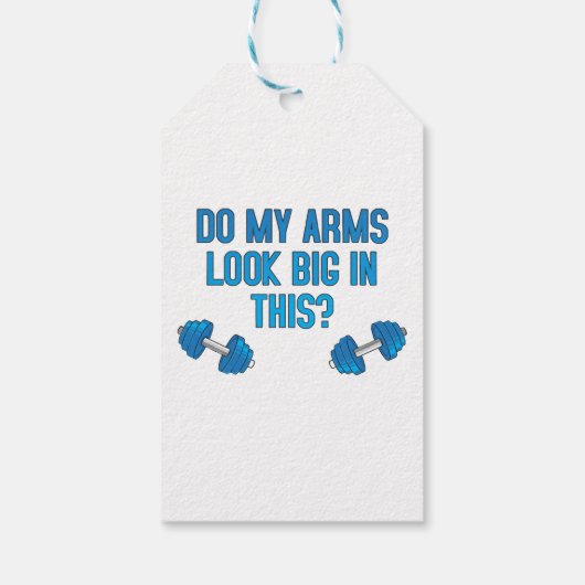 Zie mijn armen er groot uit? cadeaulabel (Achterkant)