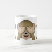 Zie No Evil Monkey Emoji Koffiemok (Center)